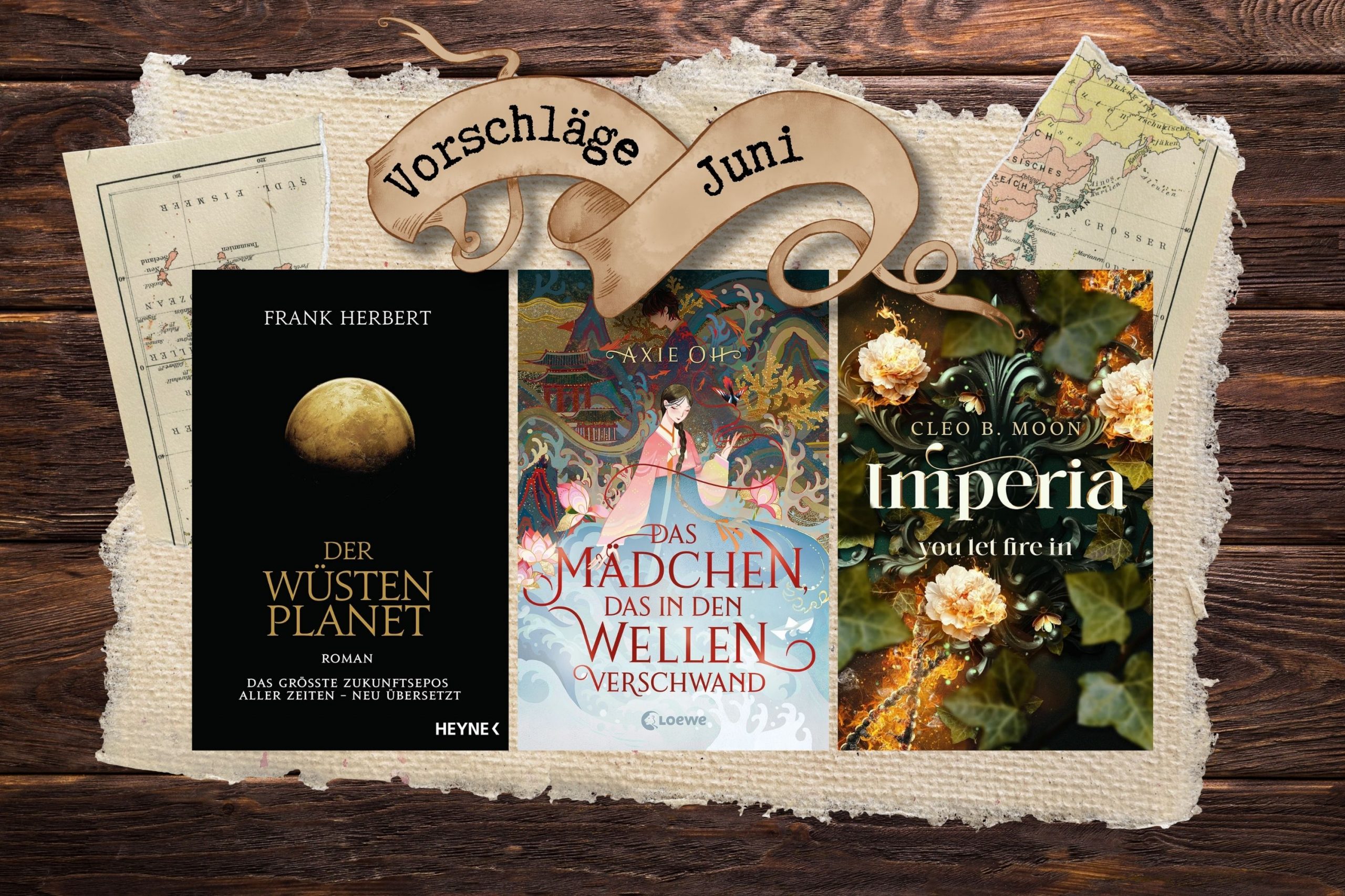 Buchclub | Die Buchvorschläge für Juni 2026 – Reise zum Wüstenplaneten, in die Wogen des Meeres oder in eine dystopische Welt des Verfalls